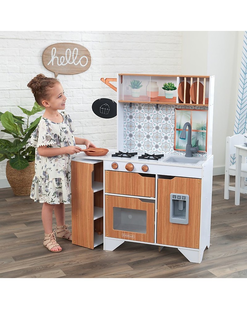 kidkraft colorful wooden play kitchen